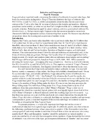 Induction and Comparison Paul M. Pietroski Frege Proved an Important