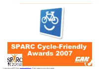 SPARC Cycle-Friendly Awards 2007