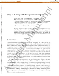 T|Ket〉: a Retargetable Compiler for NISQ Devices