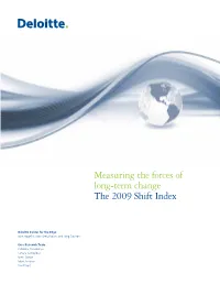 The 2009 Shift Index