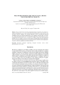Willows Beyond Wetlands: Use of Salix L. Species for Environmental