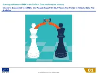 August M&A Newsletter