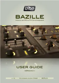 Bazille User Guide