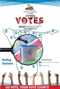 GO VOTE, YOUR VOTE COUNTS Polling Stations