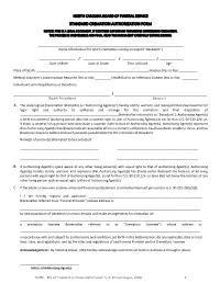 Standard Cremation Authorization Form
