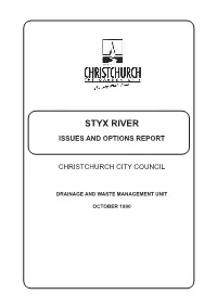 Styx River Issues and Options Report