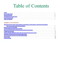 Table of Contents