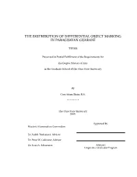 The Distribution of Differential Object Marking in Paraguayan Guaraní