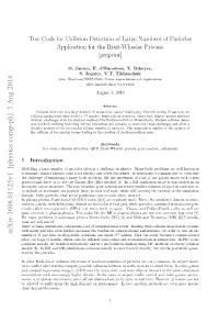 Tree Code for Collision Detection of Large Numbers of Particles