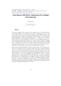 (AM 28 8Vo): a Pilot Project for Encoding a Runic Manuscript DOI