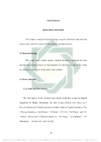 CHAPTER III RESEARCH METHOD This Chapter Consists of Research