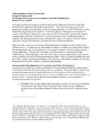 Integrity Requirements for Settings and Locations of Locomotives and Other Rolling Stock Barbara Wyatt, 4-9-09