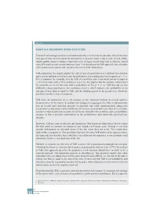Market Risk Measurement, Beyond Value at Risk