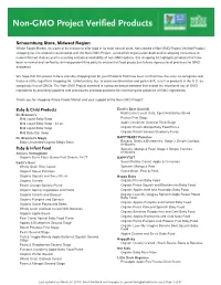 Non-GMO Project Verified Products