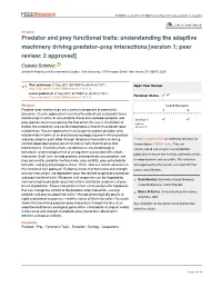 Predator and Prey Functional Traits