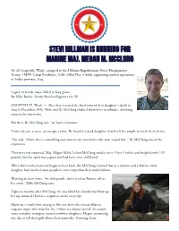 STEVI HILLMAN Is Running for Marine Maj. Megan M. Mcclung
