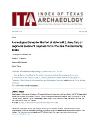 Archeological Survey for the Port of Victoria US Army Corp of Engineers
