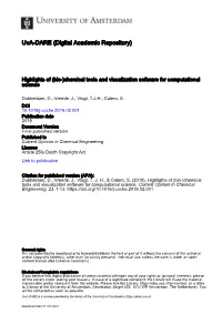 (Bio-)Chemical Tools and Visualization Software for Computational Science