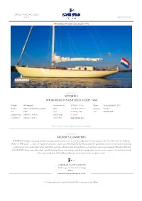 Wr Murdoch Flush Deck Sloop 1946