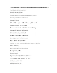 An Interpretive Phenomenological Study of the Meaning of Video Games In