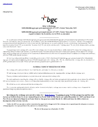 Offer to Exchange $285,000,000 Aggregate Principal Amount of 5.125% Senior Notes Due 2021 for $285,000,000 Aggregate Principal A