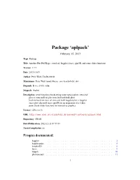Package 'Aplpack'
