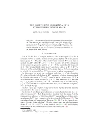 The Coefficient Coalgebra of a Symmetrized Tensor Space