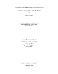 An Evaluation of the Mechanical Properties and Microstructure In