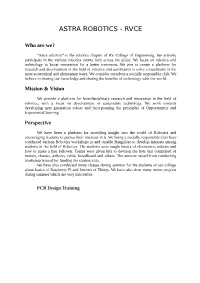 Astra Robotics - Rvce