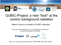 At the Cosmic Background Radiation