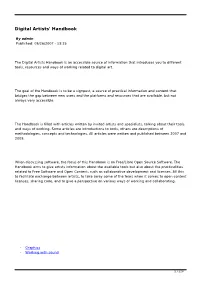 Digital Artists' Handbook