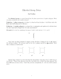Dihedral Group Notes