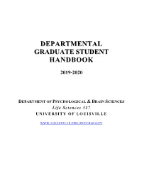 Graduate Student Handbook