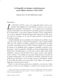 Lucio Blanco Fuentes (1913-1922)