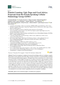 Platelet Counting: Ugly Traps and Good Advice