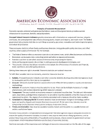 Principles of Economic Measurement