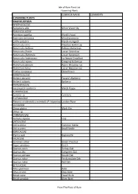 The Flowering Plants of Rum Species List