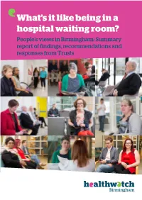 What's It Like Being in a Hospital Waiting