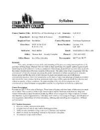 BI280 Principles of Microbiology W-Lab