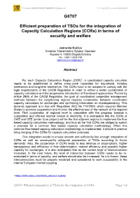 G0707 Efficient Preparation of Tsos for the Integration