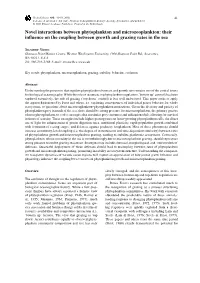Novel Interactions Between Phytoplankton and Microzooplankton: Their Inﬂuence on the Coupling Between Growth and Grazing Rates in the Sea