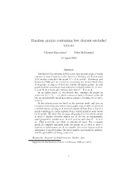 Random Graphs Containing Few Disjoint Excluded Minors