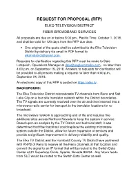 Request for Proposal (Rfp)