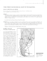 The First Geological Map of Patagonia