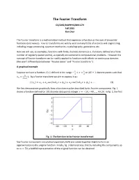 The Fourier Transform