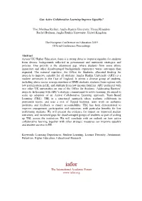 Can Active Collaborative Learning Improve Equality?