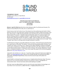 FOR IMMEDIATE RELEASE CONTACT: Tracey Shavers Or Jacci Woods 313.309.4610 Tshavers@Mccemail.Com Or Jwoods1@Mccemail.Com