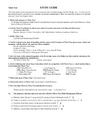 Pledge Test Study Guide