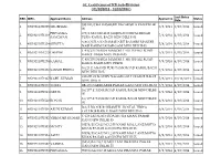 SC Certificates of KB Sub-Division ( 01/10/2014 - 31/10/2014 )