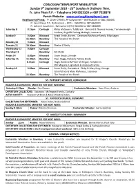Templeport Parish Newsletter